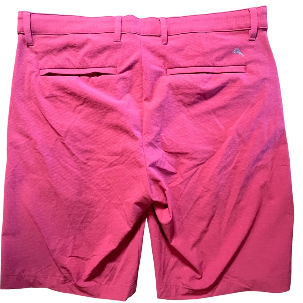 Tommy Bahama Men's Coral Pink Stretch Golf Shorts Size 34 - Picture 3 of 12